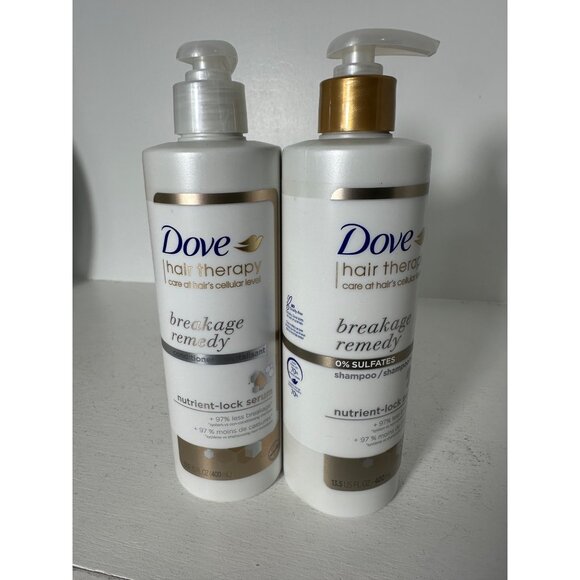 Dove Hair Therapy Breakage Remedy Shampoo & Conditioner Set 13.5 Fl Oz Bottles - Picture 3 of 4